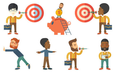 有效的企業(yè)管理培訓(xùn)計(jì)劃和領(lǐng)導(dǎo)力發(fā)展咨詢服務(wù)平面圖標(biāo)集抽象矢量插圖